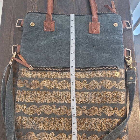 Mona B Upcycled Canvas Bag - Picture 5 of 7